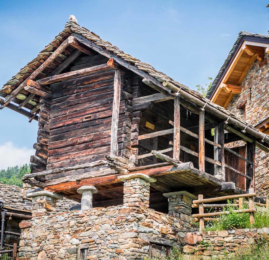 Il granaio all'Ecomuseo della Media Montagna